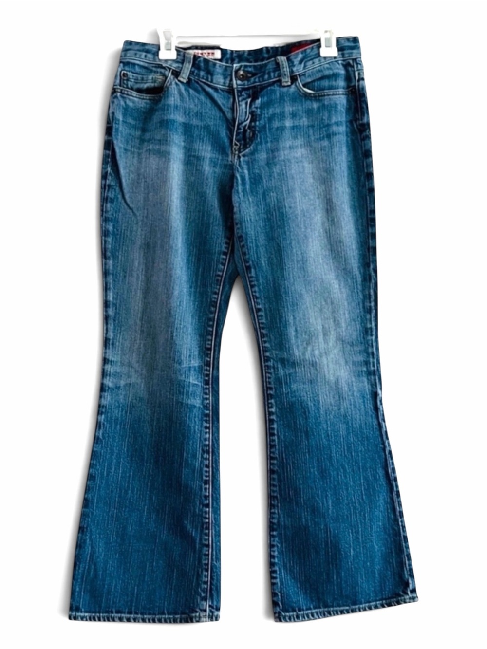 Express X2 Curvy Flare Leg Jeans Regular Rise Medium Wash Size 10 W31